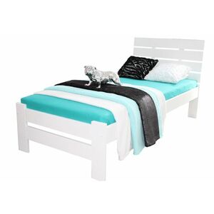 RISA ágy + ágyrács, 120x200, fehér kép