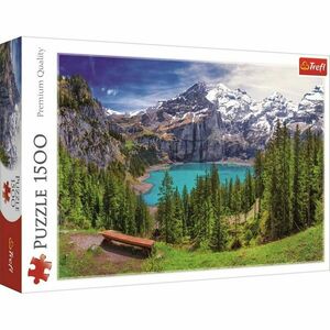 Trefl Puzzle Oeschinen tó, Alpok 1500 darab kép
