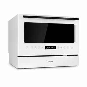 Klarstein Azuria, mosogatógép, 1380 W, 6, 5L, 6 teríték, F energiahatékonysági osztály, elülső üveglap, fehér kép