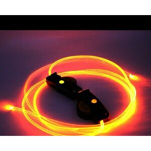 Világító cipőfűző, LED cipőfűző 1 pár Narancssárga kép