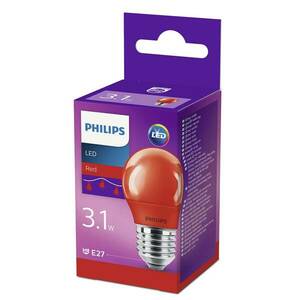 E27 P45 LED lámpa 3.1W, piros színű, E27 P45 kép