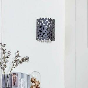 Lucande fali lámpa Aeloria, fekete, vas, 32, 5 cm, E27 kép