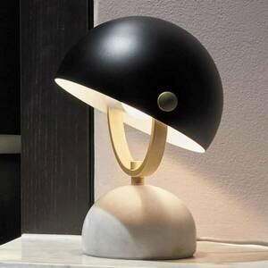 Beacon asztali lámpa Lowe, fekete/réz, márvány talpazat kép