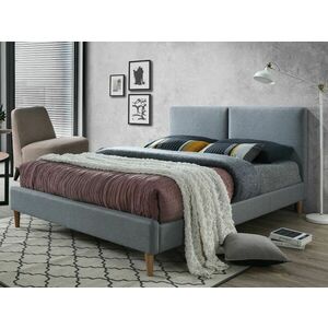 Kétszemélyes ágy, szürke/tölgy, ACOMA 160X200 kép