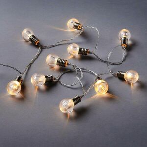 MINI BULBS mini villanykörték LED égősor 10 égővel USB kábellel kép