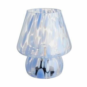 MISS MARBLE LED lámpa, világoskék-fehér 20, 5cm kép