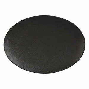 Fekete kerámia szervírozó tányér 22x30 cm Caviar – Maxwell & Williams kép