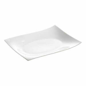 Fehér porcelán szervírozó tányér 22x30 cm Motion – Maxwell & Williams kép