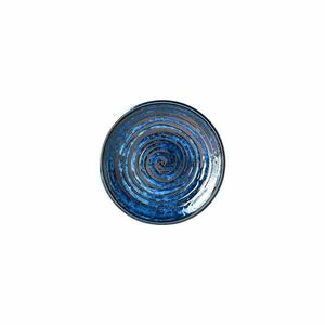 Copper Swirl kék kerámia tányér, ø 20 cm - MIJ kép
