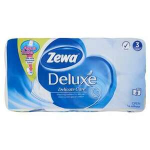 Zewa Deluxe 8 tekercses 3 rétegű fehér toalettpapír kép