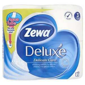 Zewa Deluxe 4 tekercses 3 rétegű fehér toalettpapír kép