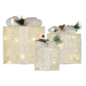 LED díszes ajándékok, 3 méret, beltéri, meleg fehér kép