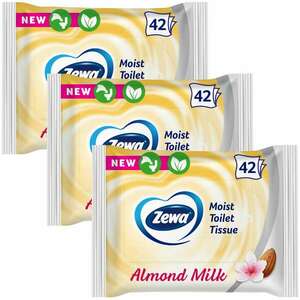Zewa Almond Milk Nedves Toalettpapír 3x42db kép