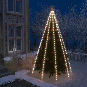 Karácsonyfa-fényfüzér 400 hideg fehér led-del 400 cm kép