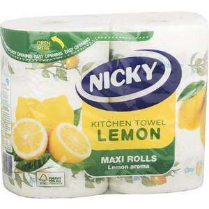 "Nicky" 2 rétegű, 90 lap citromos tekercses Kéztörlő kép