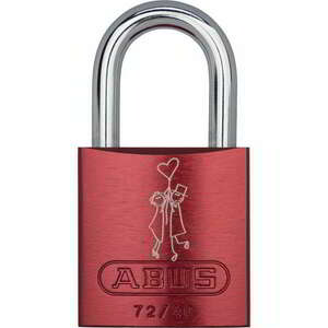 ABUS Love 72/40 Lock Look 1 SL 6 biztonsági lakat - Piros kép