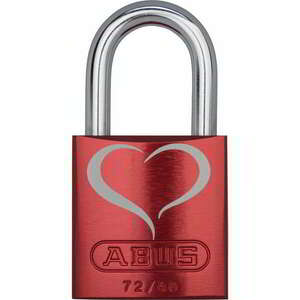 ABUS Love 72/40 Lock Look 2 SL 6 biztonsági lakat - Piros kép