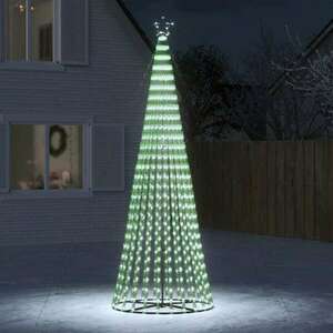 vidaXL hideg fehér karácsonyfa fénykúp 300 LED-del 300 cm kép
