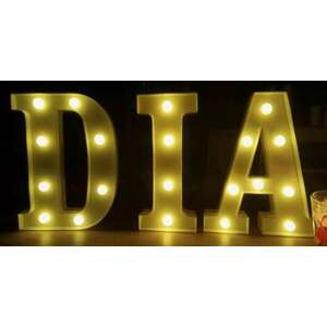 Ledes világító DIA betűk 22cm magas elemes (Melegfehér led) kép