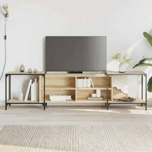 vidaXL sonoma tölgy színű szerelt fa TV-szekrény 203 x 37 x 50 cm kép