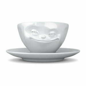 Fehér 'mosolygós' kávéscsésze, 200 ml - 58products kép