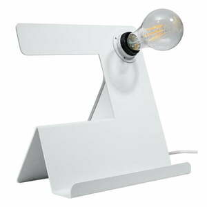 Fehér asztali lámpa (magasság 24 cm) Gabriel – Nice Lamps kép
