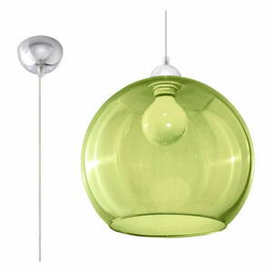 Zöld függőlámpa üveg búrával ø 30 cm Bilbao – Nice Lamps kép