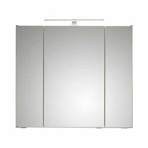 Szürke függő fürdőszoba szekrény tükörrel 80x70 cm Set 357 - Pelipal kép