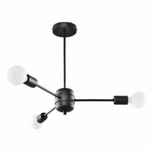 Fekete függőlámpa 61x61 cm Benedett - Nice Lamps kép