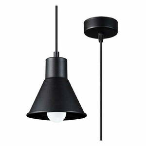 Fekete függőlámpa fém búrával 14x14 cm Martina - Nice Lamps kép