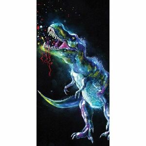Jerry Fabrics törölköző Dinosaur Black, 70 x 140 cm kép