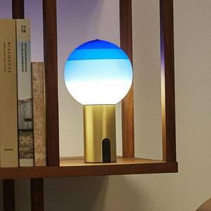 MARSET Dipping Light akkus asztali lámpa kék/réz kép