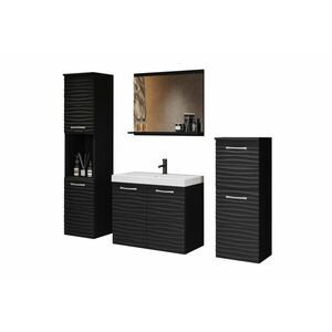 ALOMA 2 fürdőszoba összeállitás mosdóval, fekete/grafit kép