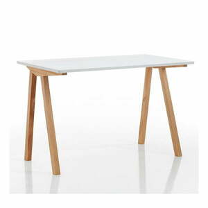 Íróasztal fehér asztallappal 60x120 cm Mak – Tomasucci kép