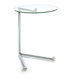 Kerek tárolóasztal üveg asztallappal 46x51 cm Hardy – Tomasucci kép
