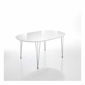 Bővíthető étkezőasztal fehér asztallappal 105x170 cm Elegant – Tomasucci kép