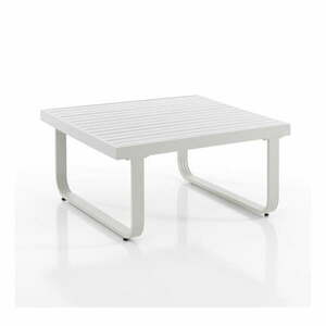 Fehér alumínium dohányzóasztal 80x80 cm Ischia – Tomasucci kép
