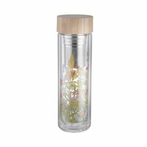 TEA TENDER teás üveg kivehető szűrővel, virágok 450 ml kép