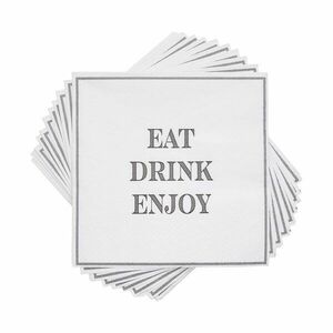 APRÈS papírszalvéta, "Eat, Drink, Enjoy" 33 x 33 cm kép