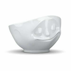 Fehér 'boldog' porcelán tálka - 58products kép