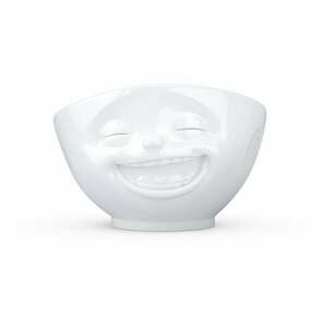 Fehér 'mosolygós' porcelántálka - 58products kép