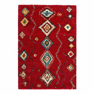 Geometric piros szőnyeg, 80 x 150 cm - Mint Rugs kép
