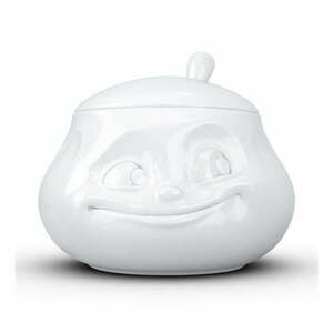 Fehér "mosolygós" porcelán cukortartó - 58products kép