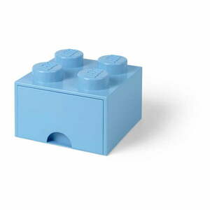 Négyszögeletes világoskék tárolódoboz - LEGO® kép