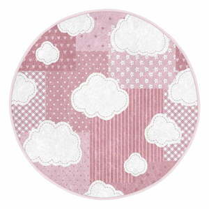 Rózsaszín gyerek szőnyeg ø 80 cm Comfort – Mila Home kép