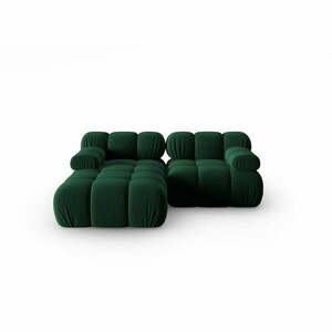 Zöld bársony kanapé 191 cm Bellis – Micadoni Home kép