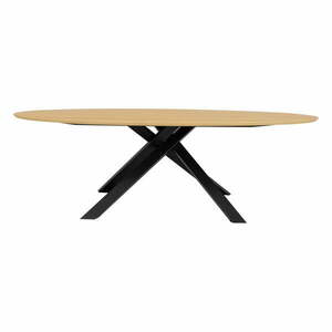 Étkezőasztal tölgyfa dekoros asztallappal 120x240 cm Cox – Tenzo kép