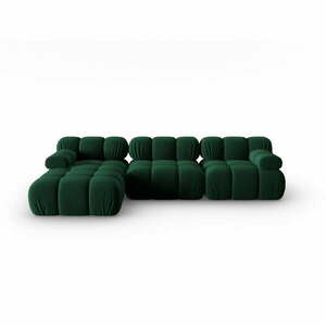 Zöld bársony kanapé 285 cm Bellis – Micadoni Home kép