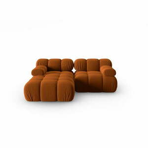 Narancssárga bársony kanapé 191 cm Bellis – Micadoni Home kép
