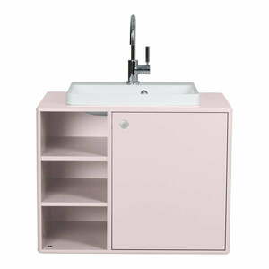 Rózsaszín fali mosdó alatti szekrény 80x62 cm Color Bath – Tom Tailor kép